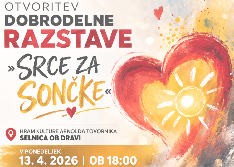 Otvoritev dobrodelne razstave  Srce za sončke