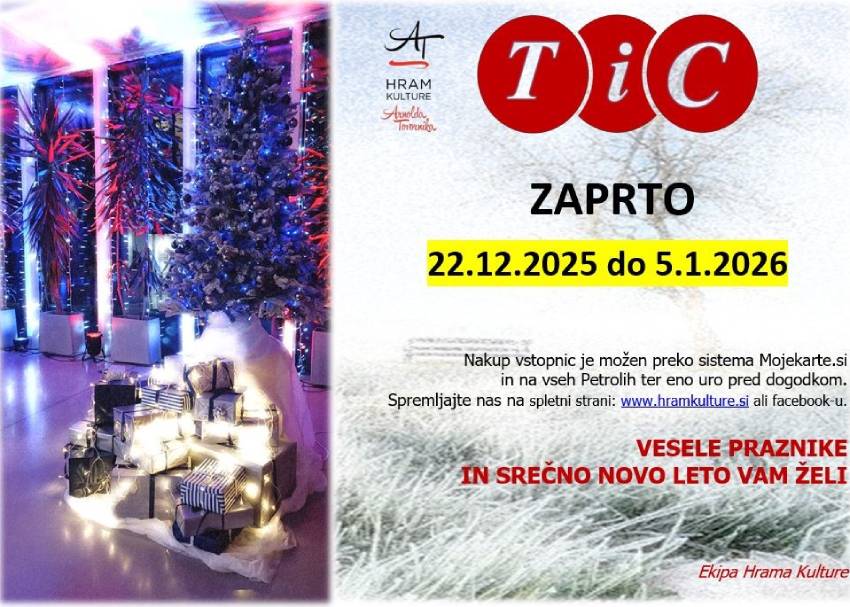 TIC zaprt