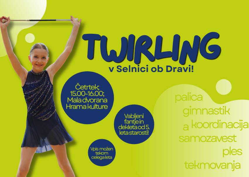 Vabilo k vpisu – twirling za otroke